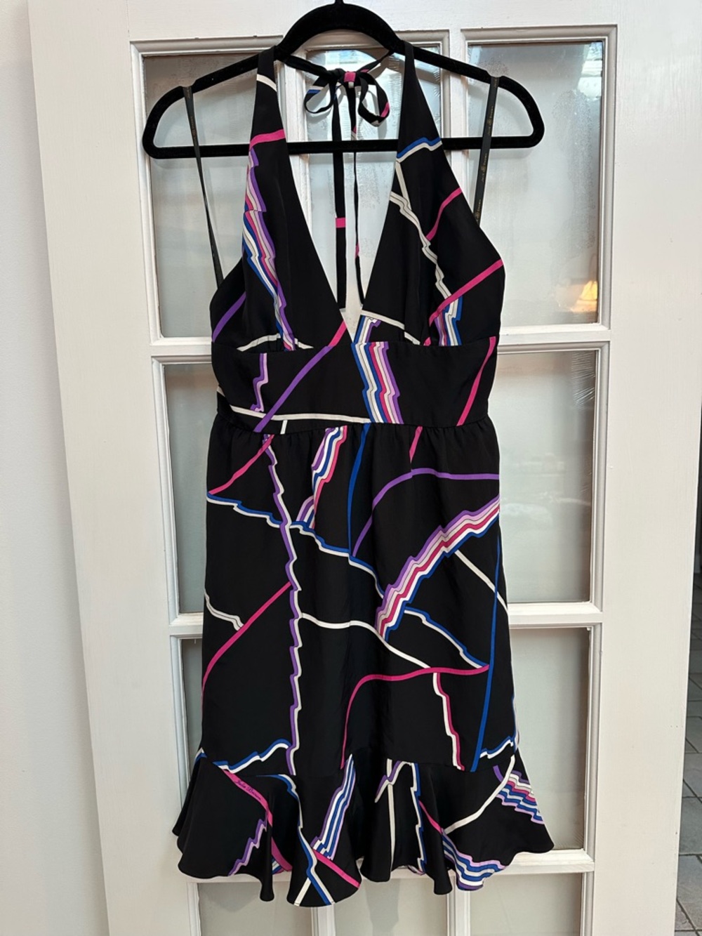 JB Julie Brown 100% Silk Y2K Vibes Chic Party Halter Dress Feminine Size 10 NWT